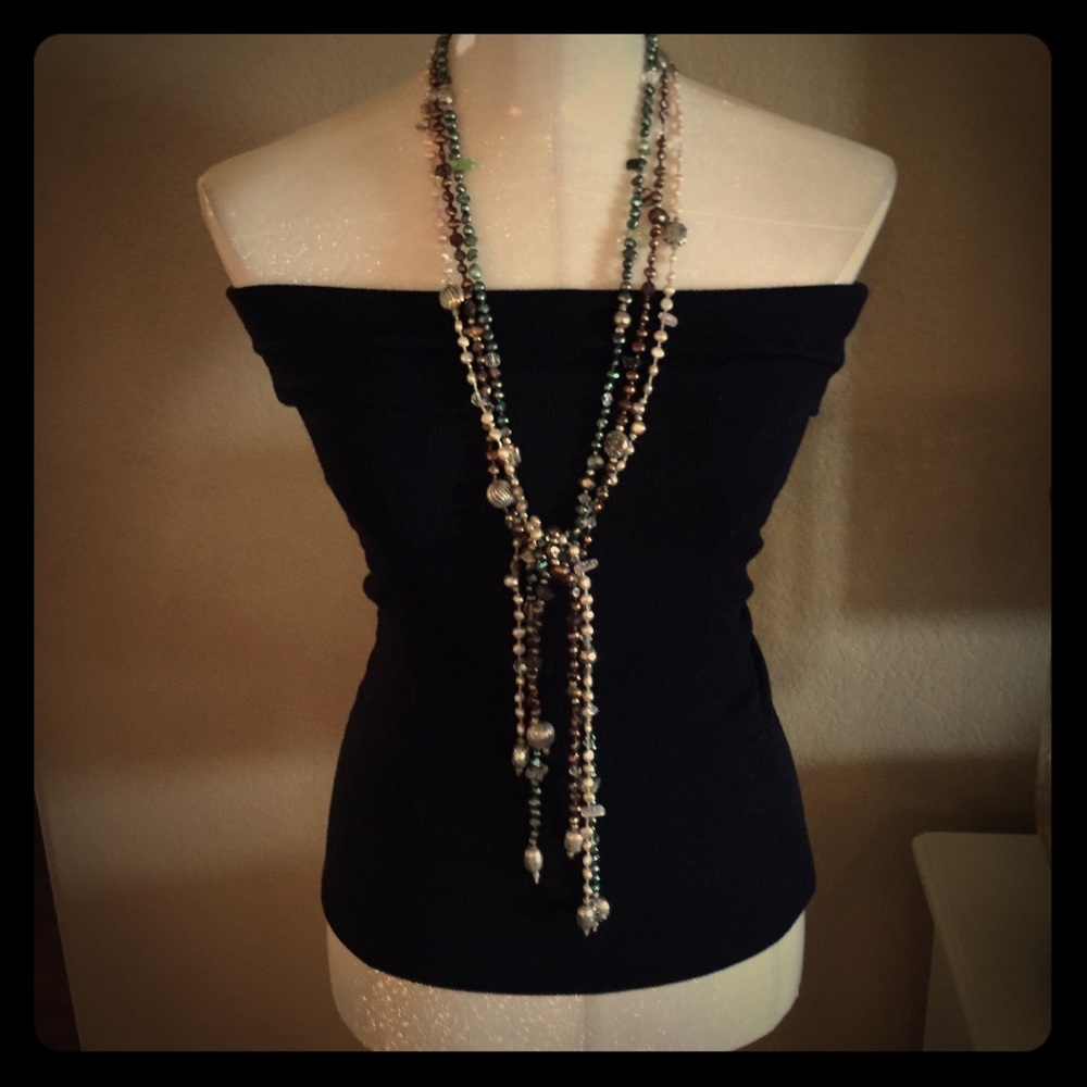 Set of 3 long strand fresh water Pearl nec…